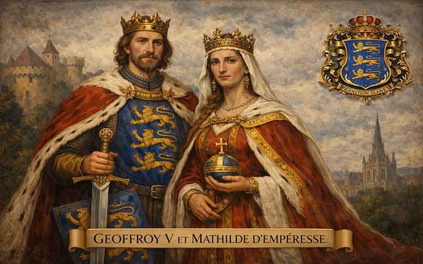 Edouard V d'Anjou et Mathilde l'Empresse